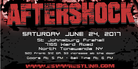 Results: Saturday, June 24 in North Tonawanda, NY! We’re back August 26 with Brian Cage, Super Crazy and AR Fox!